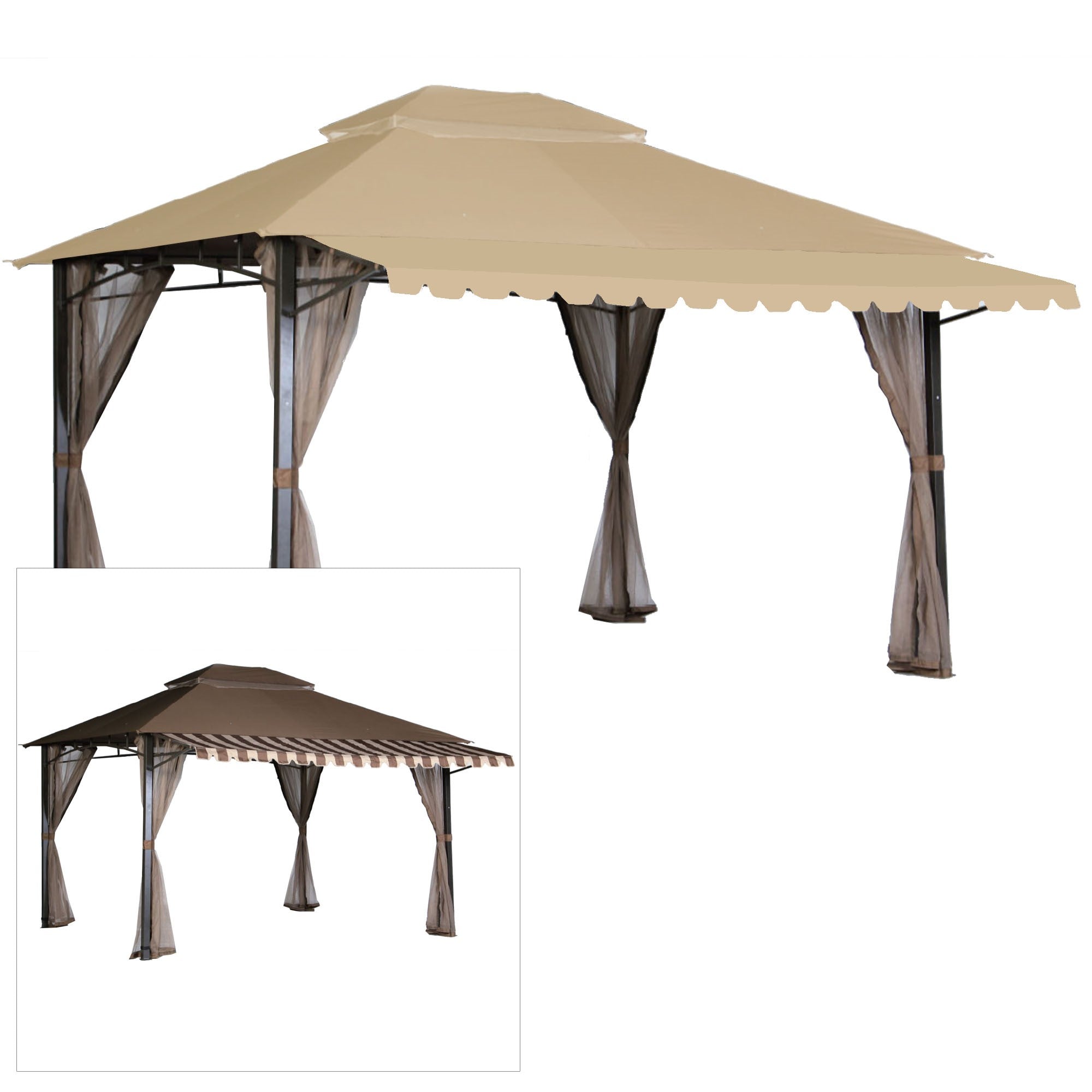 Replacement Canopy for Jefferson Point Gazebo - Riplock 350