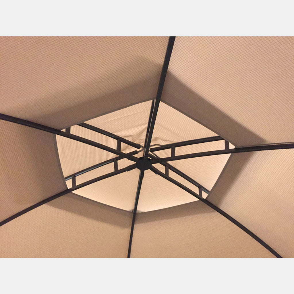 Replacement Canopy and Netting for Mainstays Hex Gazebo - RipLoc