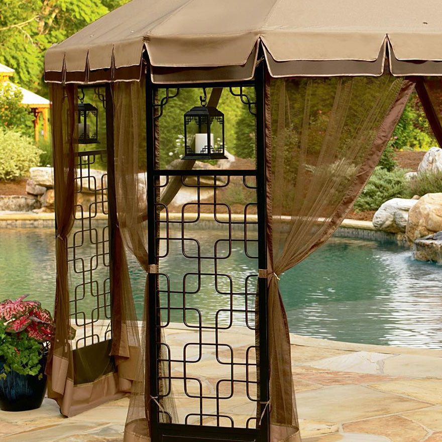Trellis Gazebo Replacement Canopy and Net - RipLock 350