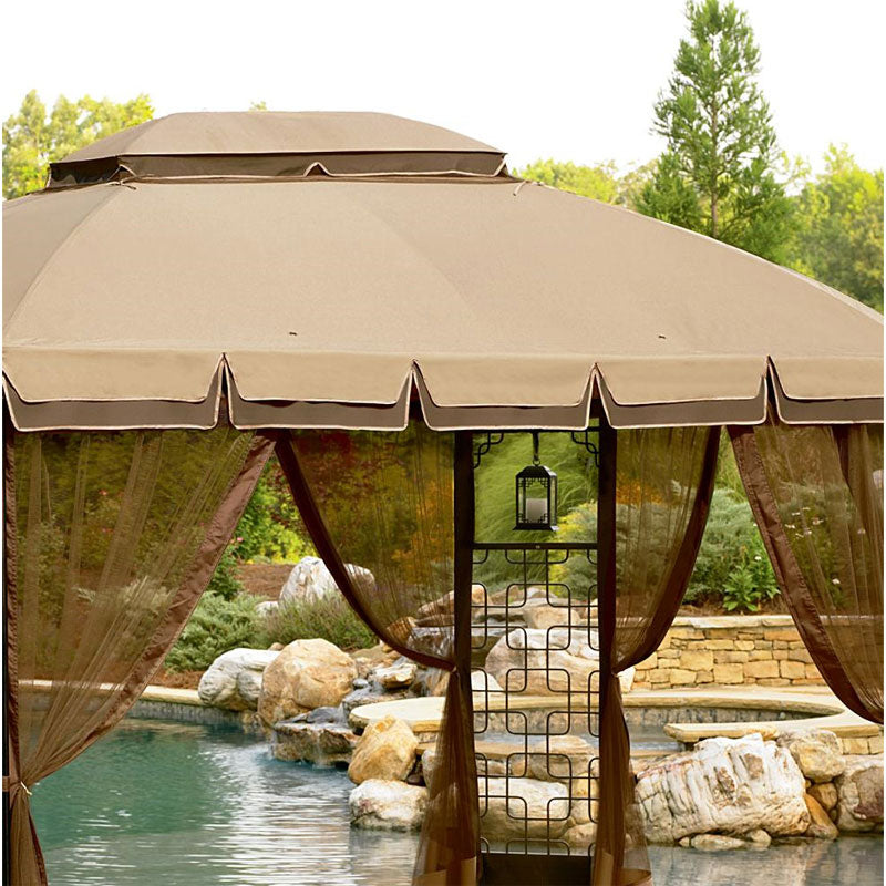 Trellis Gazebo Replacement Canopy and Net - RipLock 350