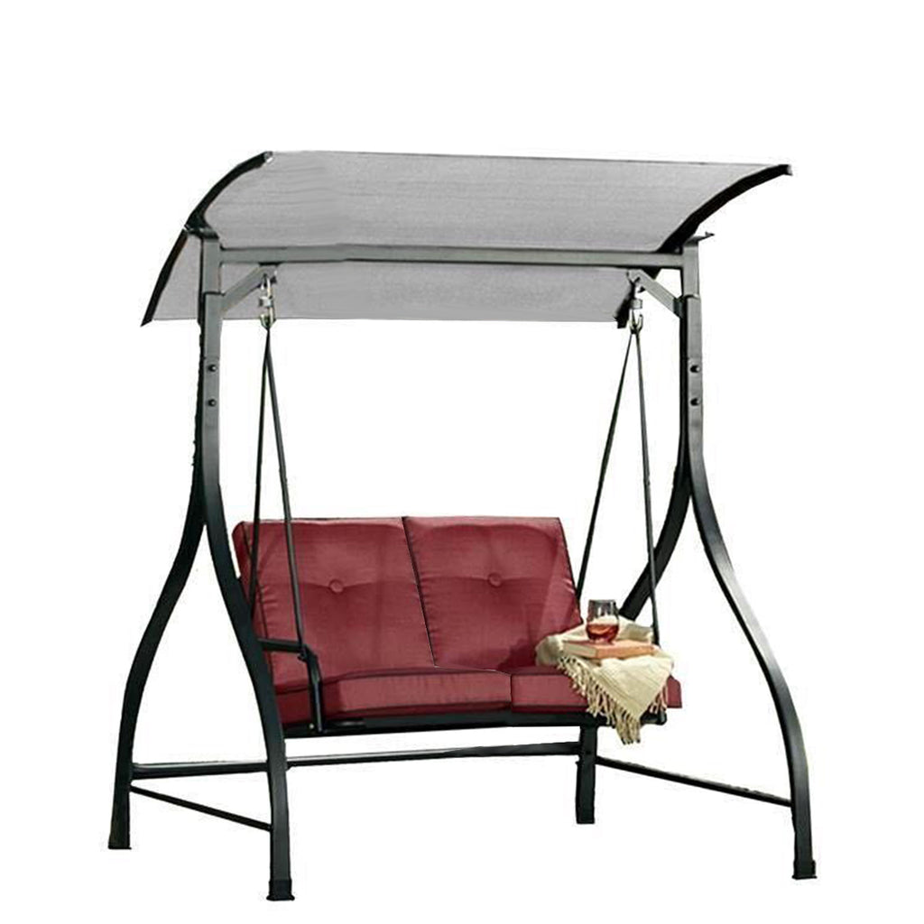 Replacement Canopy for 2 Seater Mission Ridge Swing - Slate Gray - Riplock 350