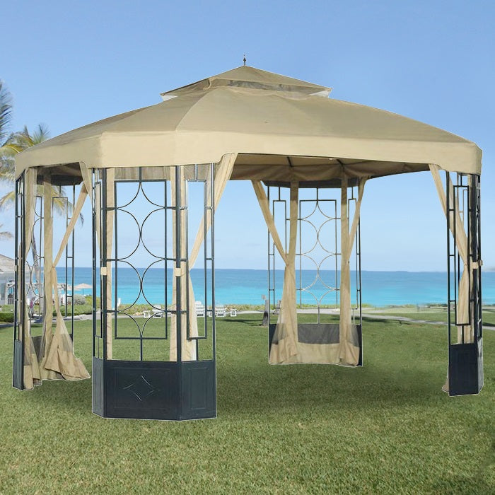 Replacement Canopy and Netting Set for Alcove Gazebo - RipLock 3