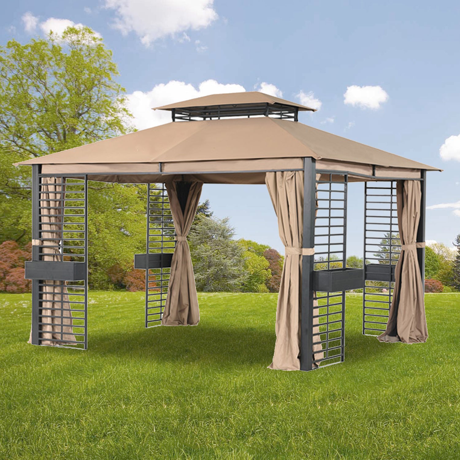 Replacement Canopy for Planter Box Gazebo - Riplock 350