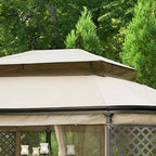 Replacement Canopy and Net for Lattice Gazebo - RipLock 350