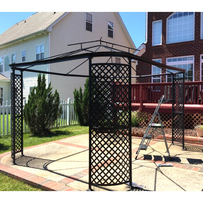 Replacement Canopy and Net for Lattice Gazebo - RipLock 350