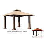 Replacement Canopy for Barcelona 12x12 Gazebo - BEIGE RipLock