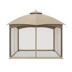 Replacement Canopy and Netting Set for Allen Roth GF-12S004B, TPGAZ17-002 10' x 12' Gazebo - Beige, RipLock 350