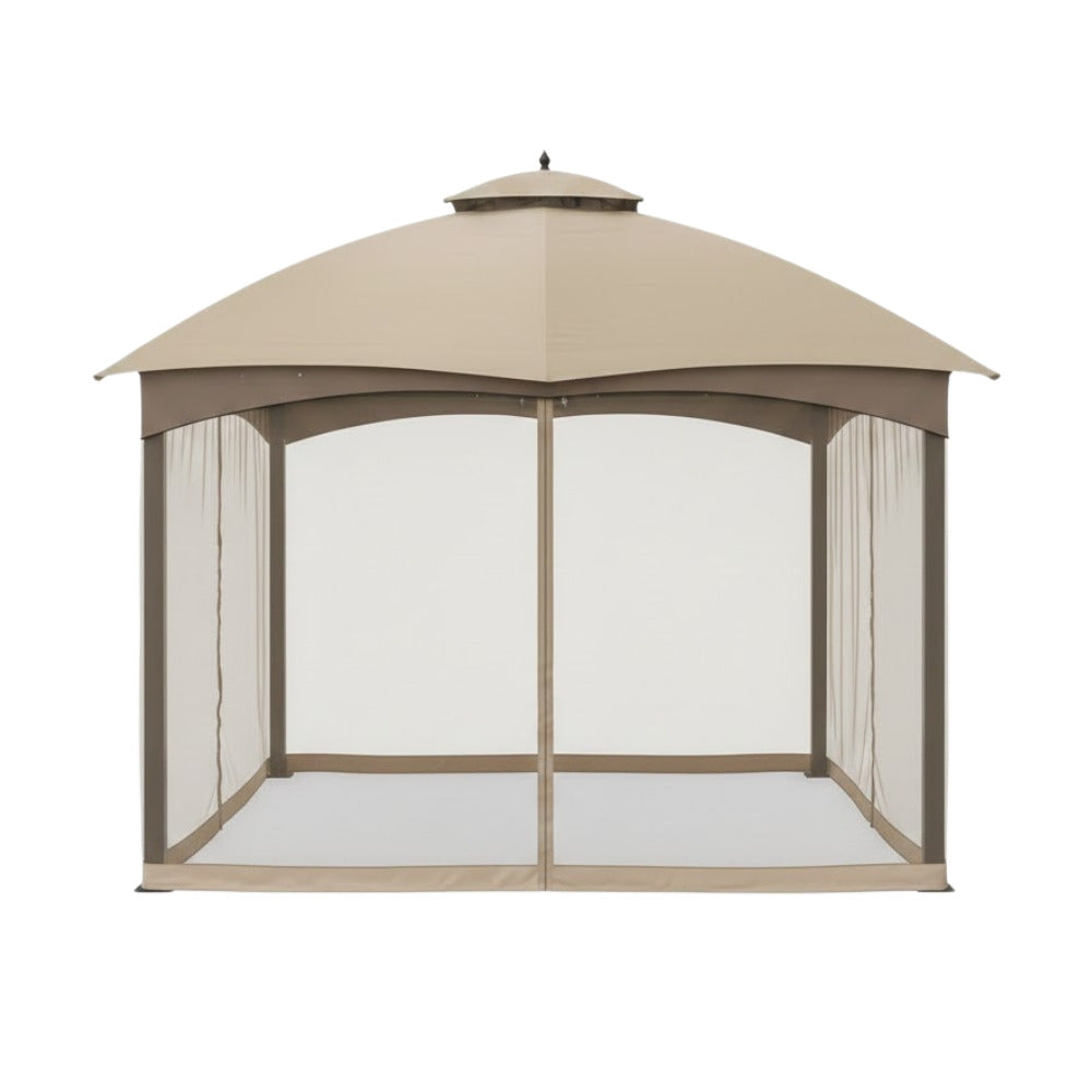 Replacement Canopy and Netting Set for Allen Roth GF-12S004B, TPGAZ17-002 10' x 12' Gazebo - Beige, RipLock 350