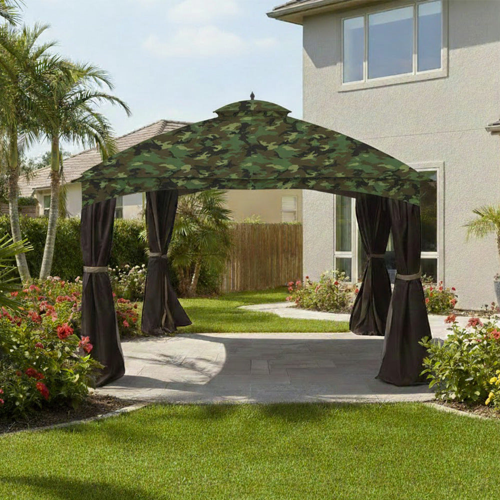Replacement Canopy for Allen Roth GF-12S004B, TPGAZ17-002 10' x 12' Gazebo - Camo Green