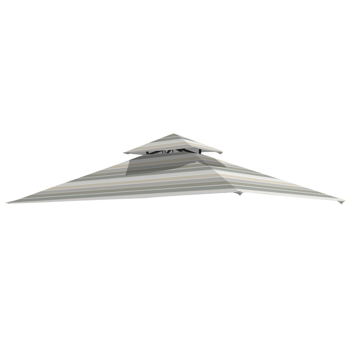 Mainstays Grill Shelter Replacement Canopy - 350, Stripe Stone