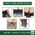 Replacement Canopy for Seville GZ734 12' x 12' Gazebo - Beige, RipLock 500