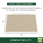 Replacement Canopy and Netting Set for Cedar River GF-13S021B 10' x 12' Gazebo - Beige, RipLock 350