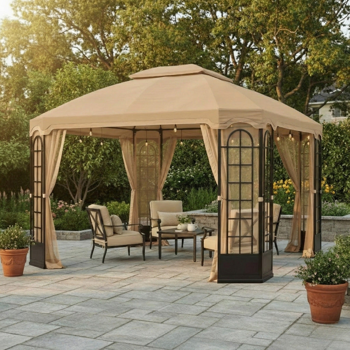 Replacement Canopy for Terrace L-GZ454PST-C 10' x 12' Gazebo