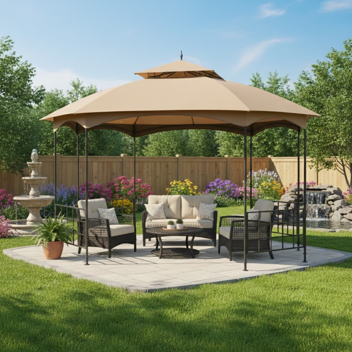 Replacement Canopy for Newport L-GZ660PST 11' x 13' Gazebo
