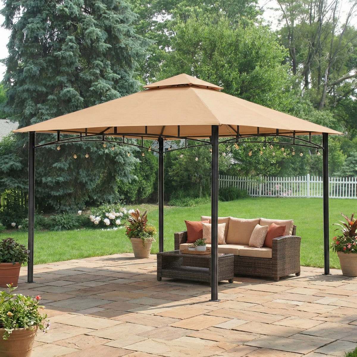オーダーページ パネル ツインズ ヨーキー②10/19 Replacement Canopy for BC Metal Gazebo | Garden Winds