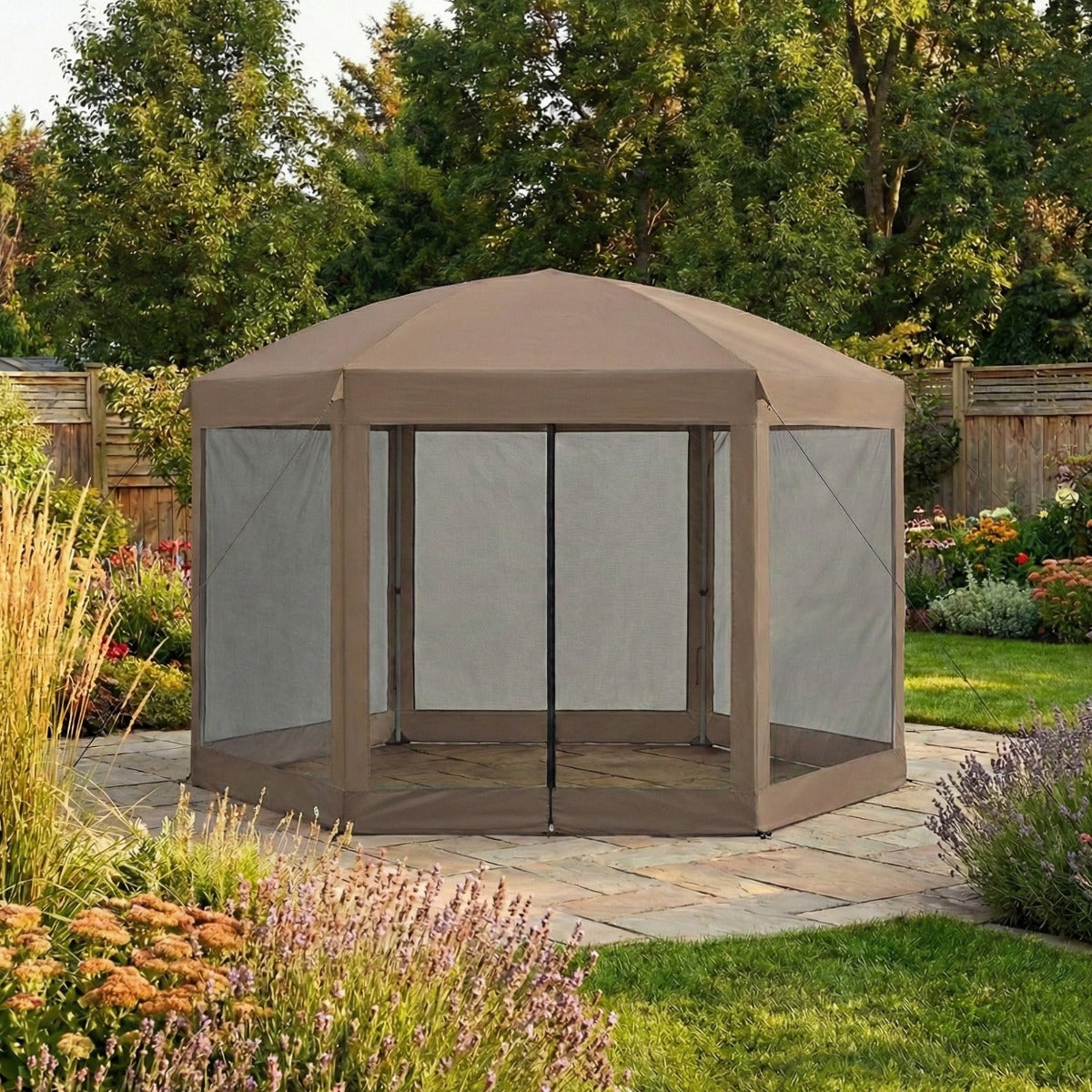 Replacement Canopy with Net for Coleman 10 x 12 Hex | Garden Winds