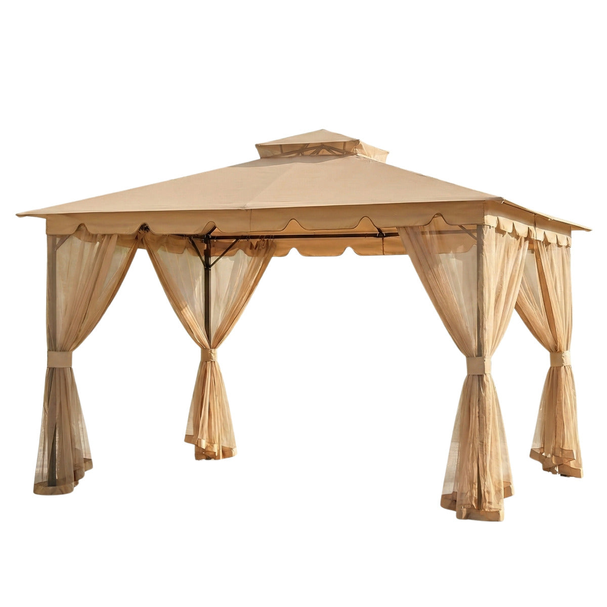 Hampton - II Gazebo Replacement Canopy and Net - RipLock