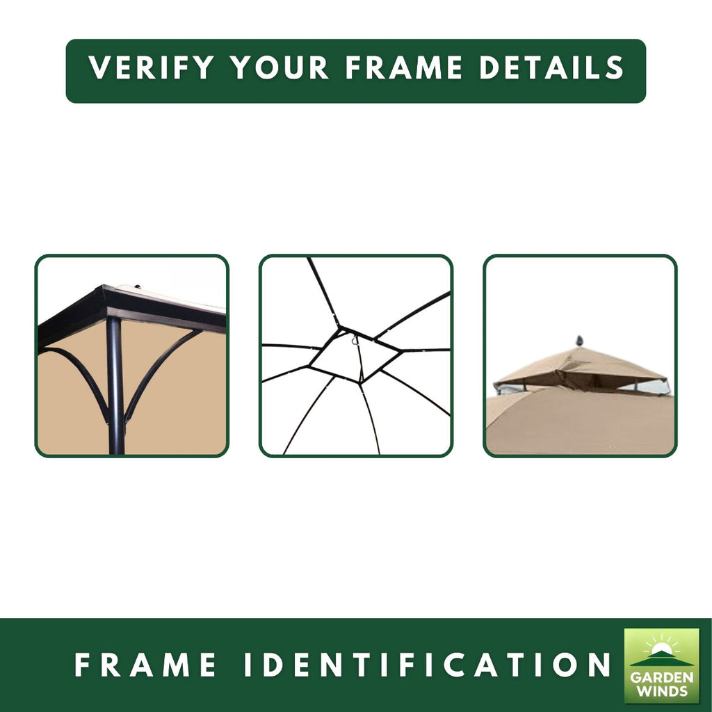 Replacement Canopy for Somerset L-GZ212PCO-B 10' x 12' Gazebo - Riplock 350, Green Spruce
