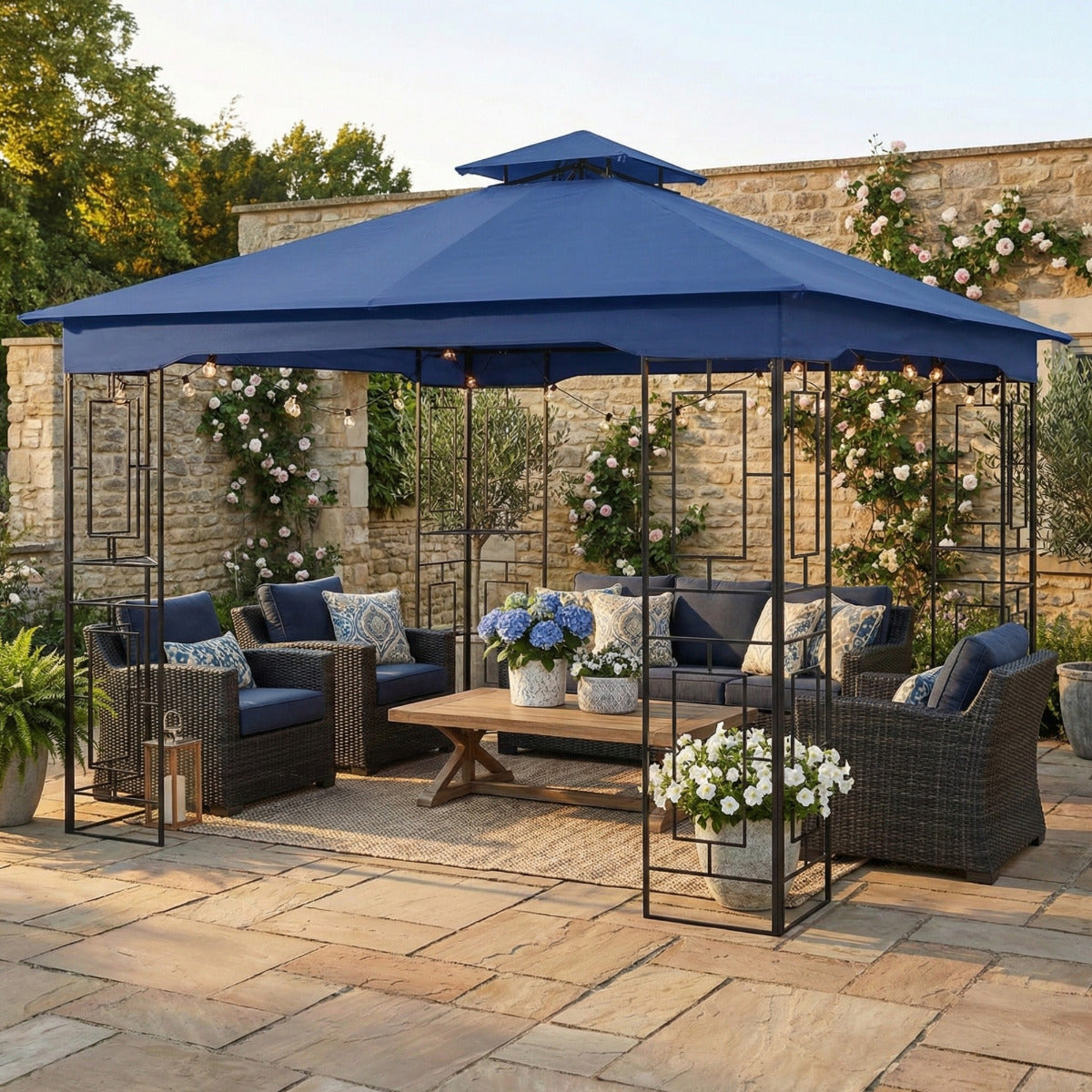 Replacement Canopy for Garden Treasures Geo L-GZ724PST-B 10' x 10