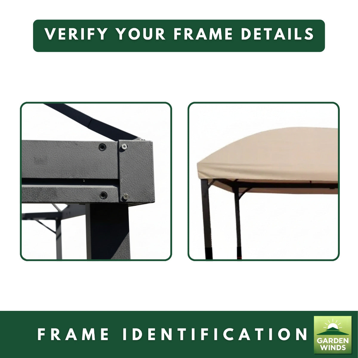 Replacement Canopy for Menards Domed L-GZ702PCO-A 10' x 13' Gazebo