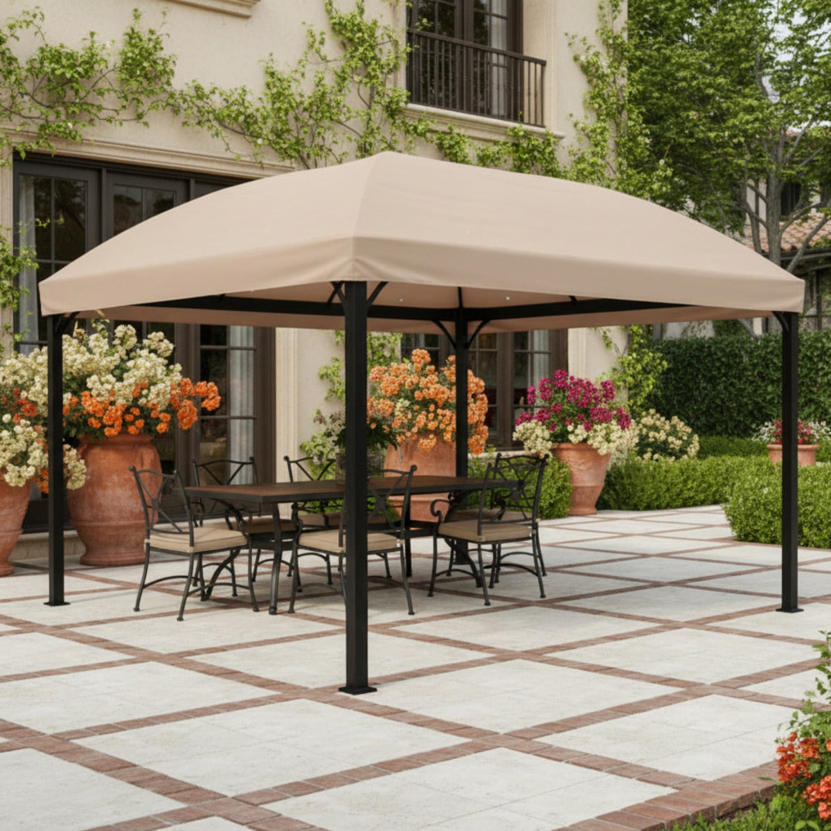 Replacement Canopy for Menards Domed L-GZ702PCO-A 10' x 13' Gazebo True Navy / Riplock 350