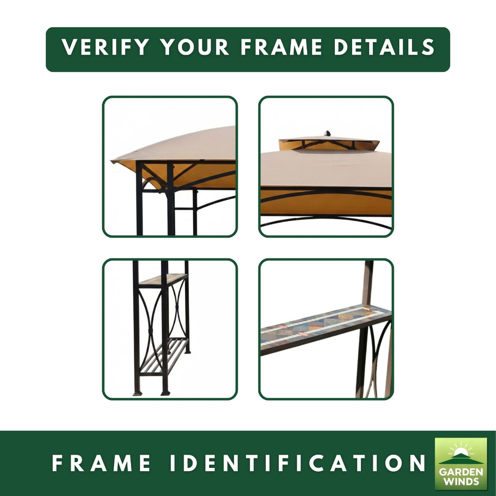 Replacement Canopy for Sheridan L-GG040PST Grill Gazebo