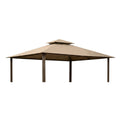 Replacement Canopy for Kingsbury GZ584 10' x 13' Gazebo - Beige, RipLock 500