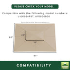 Replacement Canopy for Windsor L-GG054PST Grill Gazebo - Riplock 350, Green Spruce