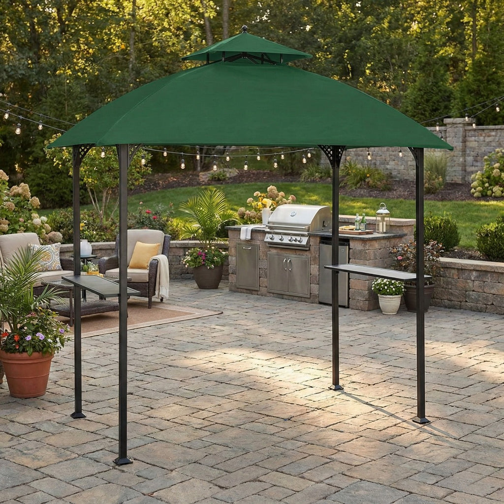 Replacement Canopy for Windsor L-GG054PST Grill Gazebo - Riplock 350, Green Spruce
