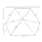 Replacement Canopy and Net for 15ft Bay Point Gazebo - RipLock