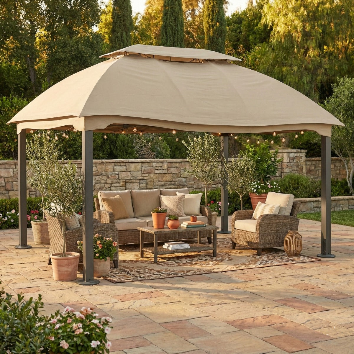 CABaN ガーデン ToolCat 10 ft. x 12 ft. Brown Polycarbonate Double Roof Aluminum