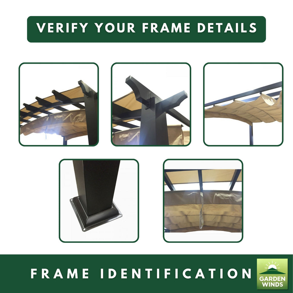 Replacement Canopy for Arched GFM00469A Pergola
