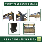 Replacement Canopy for Arched GFM00469A Pergola