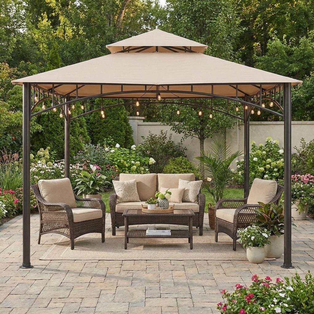 Replacement Canopy for Gardena L-GZ136PST-9C 10' x 10' Gazebo