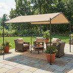 Replacement Canopy for ABBA Portable APMG1311B 10'x13' Gazebo - Beige, Riplock 350