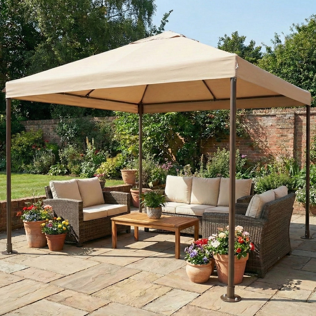 Replacement Canopy for ABBA APG233MBW 10' x 10' Gazebo - Beige, Riplock500