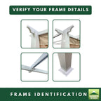 Replacement Canopy for BHG Pergola BH19-092-099-45 9ft x 9ft - Beige, Riplock 350