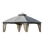 Replacement Canopy for Massillon Biscayne L-GZ933PST 10' x 12' Gazebo - Riplock 350, Slate Gray