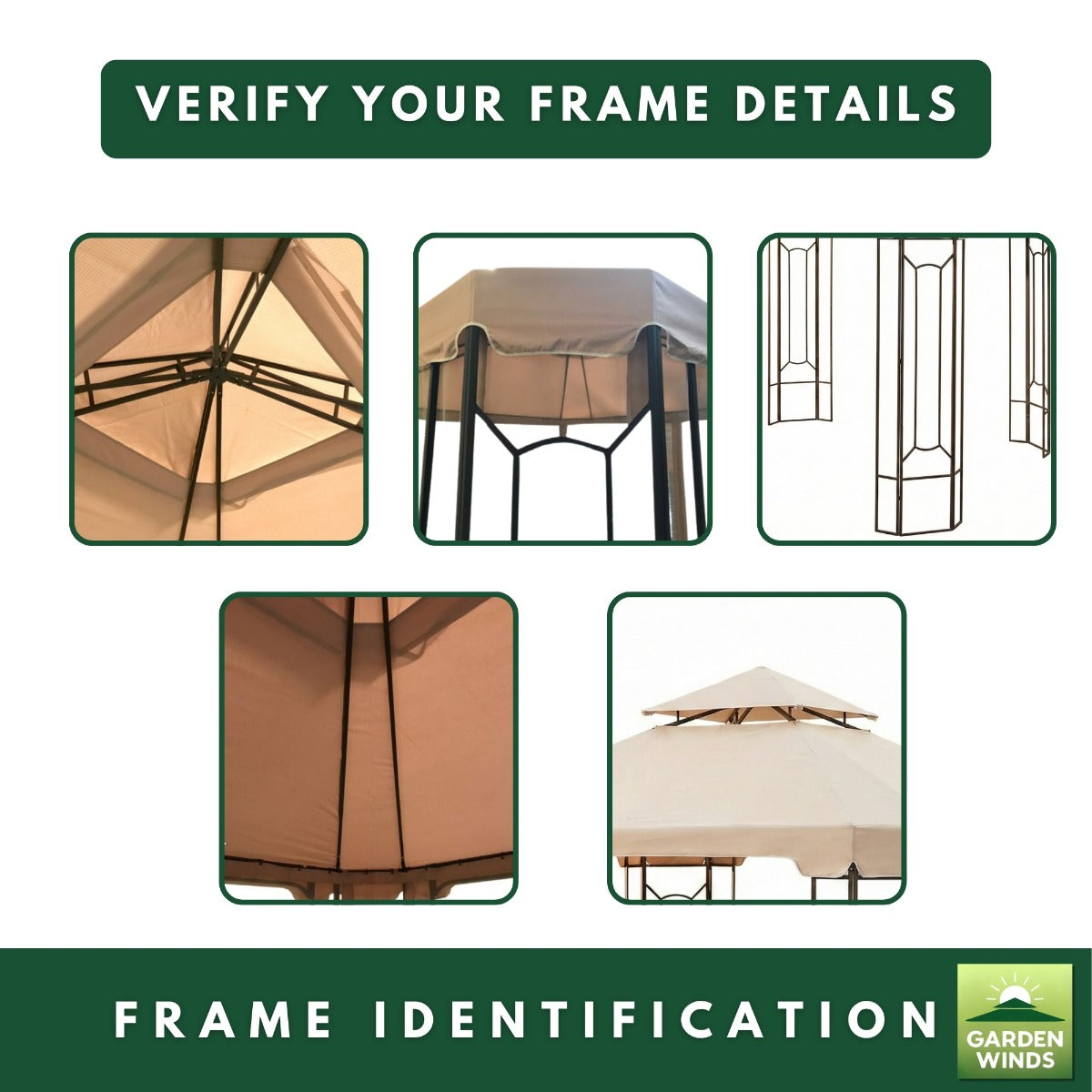 Replacement Canopy for Cottleville Gazebo