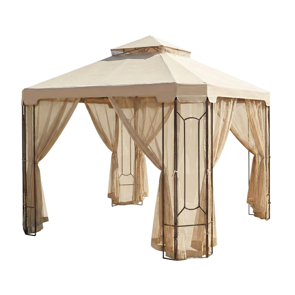 Replacement Canopy and Netting for Cottleville Gazebo - Riplock 350