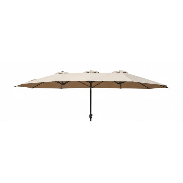 Replacement Canopy for Big Lots Real Living Triple Umbrella 15ft Beige Whisper