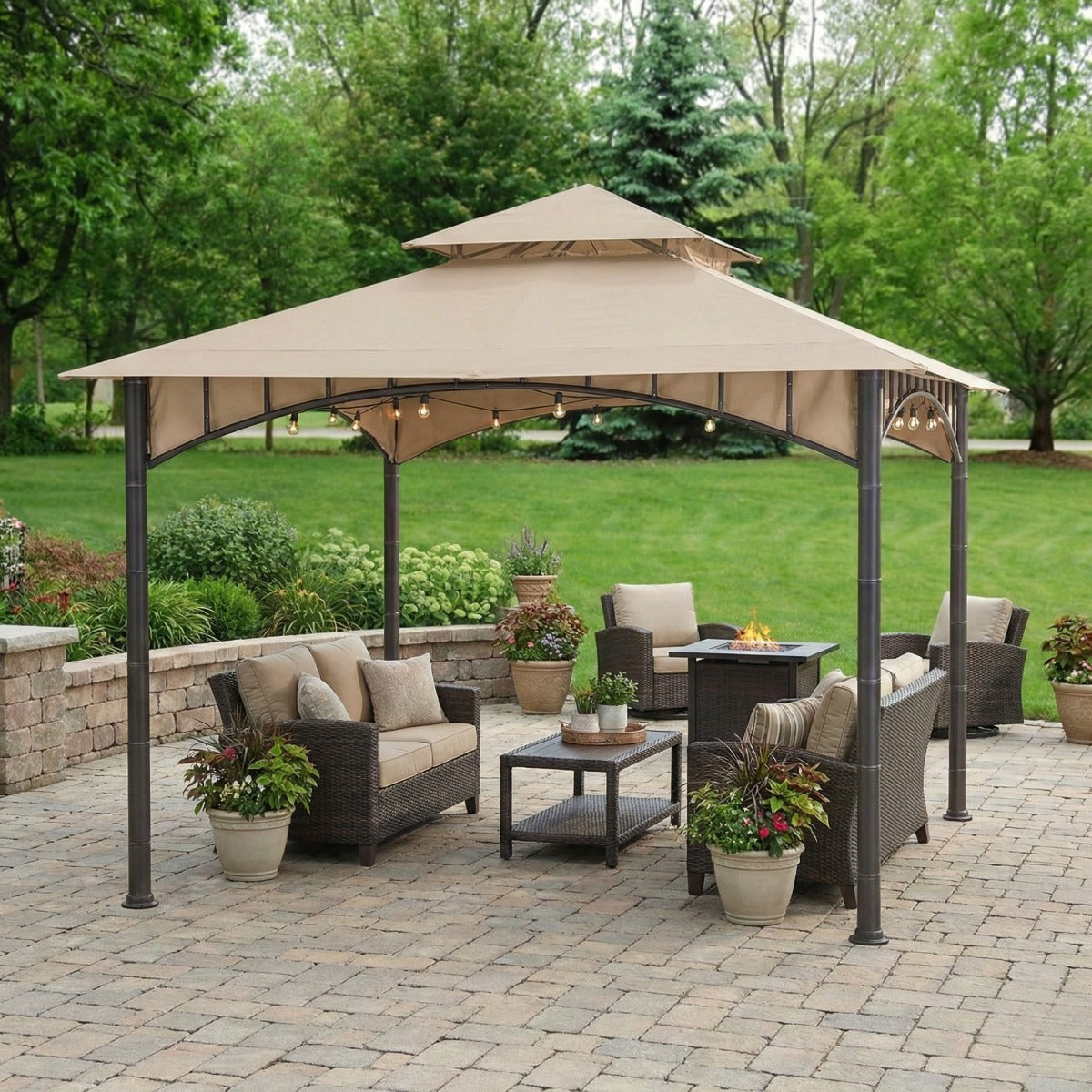 Replacement Canopy for Summer Breeze D-GZ136PST-N 10' x 10' Gazebo