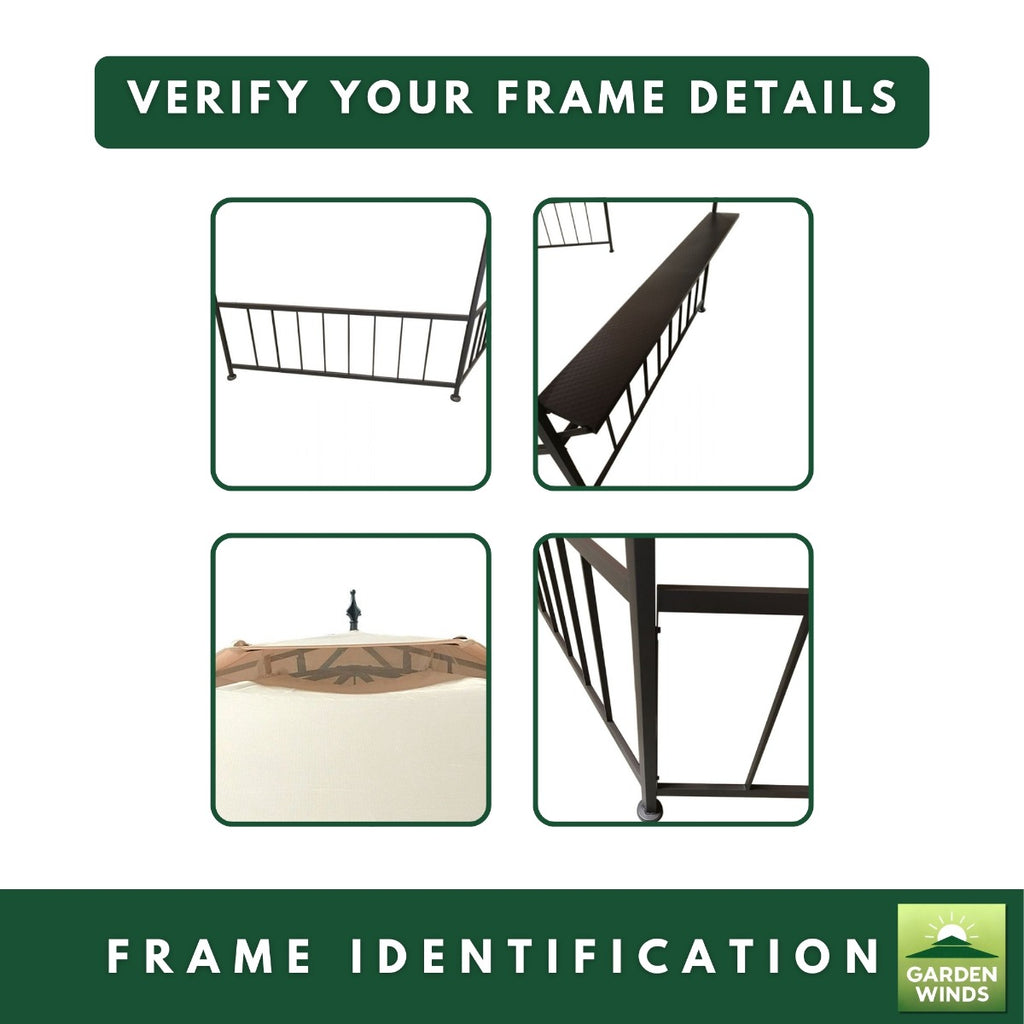 Replacement Gazebo Canopy for Madison Hexagon D-GZ076PST-D 11.4' x 13.2' Gazebo