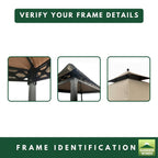 Replacement Canopy for Pinehurst 	L-GG093PST-B Grill Gazebo