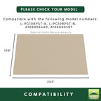 Replacement Canopy for Verano L-PG108PST-A Pergola - Beige, Riplock 350