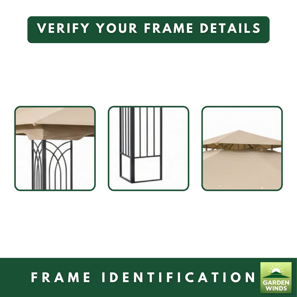 Replacement Canopy for Regency L-GZ798PST-E 10' x 12' Gazebo - Beige, RipLock 350