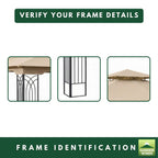 Replacement Canopy for Regency L-GZ798PST-E 10' x 12' Gazebo - Beige, RipLock 350