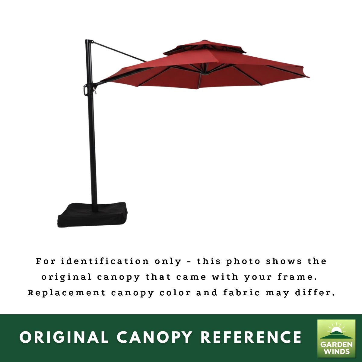 garden treasures patio umbrella model yjaf-819d Winds Reinforced RipLock 350 Replacement Canopy Top Cover Compatible with Garden 11' Offset Models YJAF-819R, YJAF-819D, YJAF-81903A, YJAF-81903B, YJAF-81903C Ft octagon shaped canopy Treasure Garden 9 ft. Aluminum