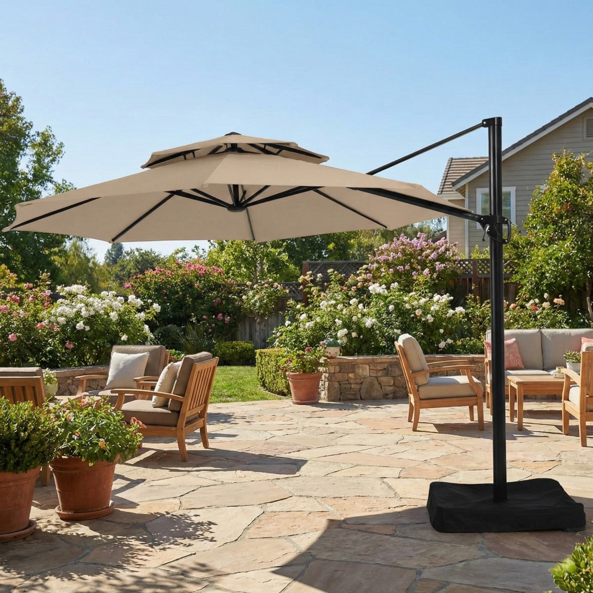 fleet farm patio table umbrella Replacement Canopy for YJAF-819R Umbrella