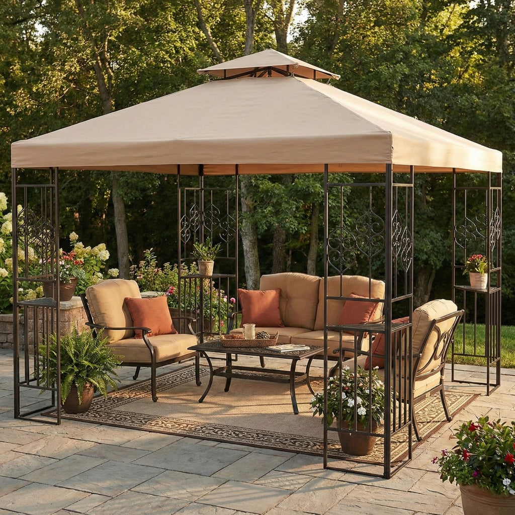 Replacement Canopy for Aldi Tulip 7884-17 10' x 10' Gazebo - Beige, 350